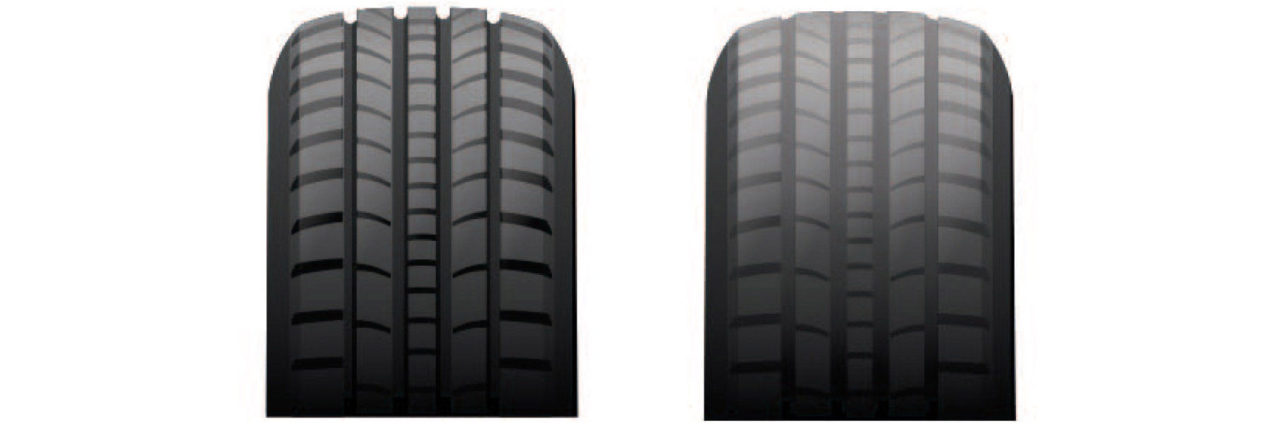 Tire tread depth comparison at Crain Kia of Fort Smith in Fort Smith AR