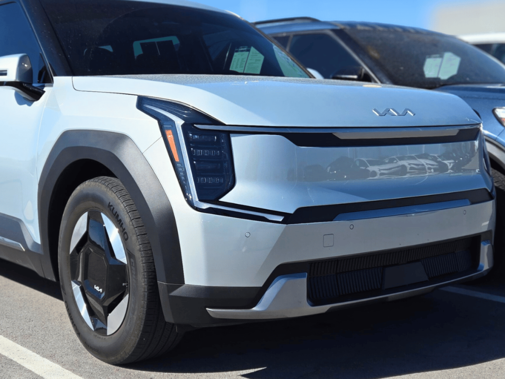New Silver EV9 at Crain Kia of Fort Smith