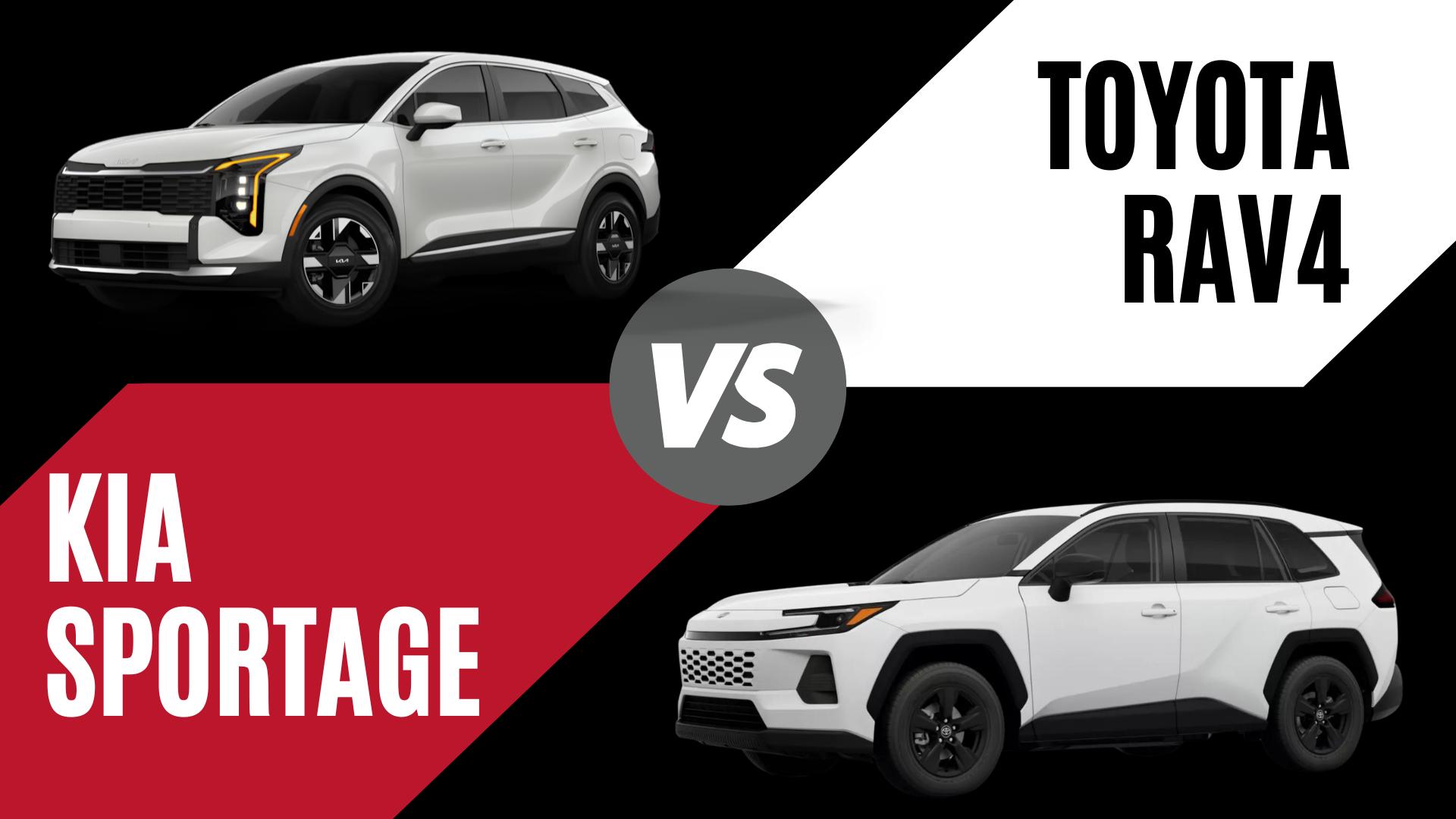 2026 Kia Sportage and Toyota RAV4 compact SUVs compared for fuel economy, technology, and versatility in Fort Smith, Arkansas