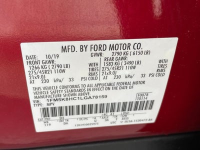 2020 Ford Explorer Platinum - 360 DEGREE CAMERA / REMOTE START