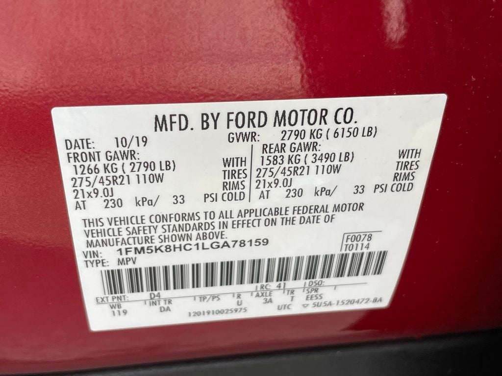 2020 Ford Explorer Platinum - 360 DEGREE CAMERA / REMOTE START