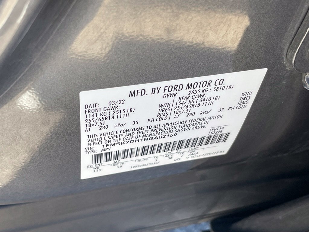 2022 Ford Explorer XLT - POWER LIFTGATE / TOW PKG