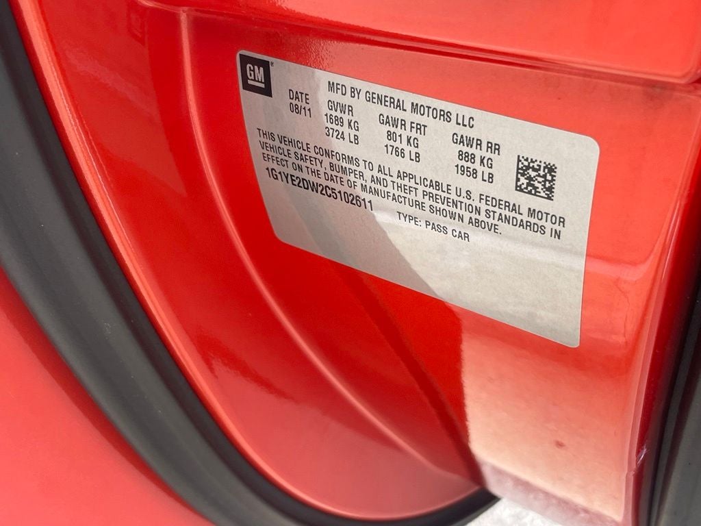 2012 Chevrolet Corvette Base - OWN A PIECE OF HISTORY
