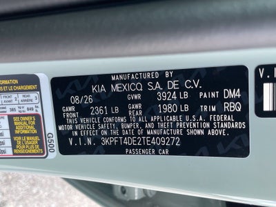 2026 Kia K4 LXS