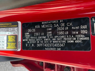 2026 Kia K4 LXS