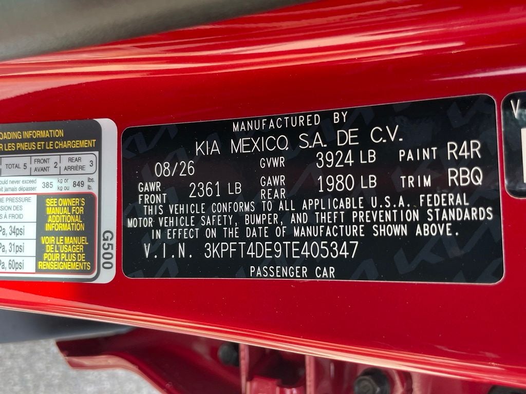2026 Kia K4 LXS