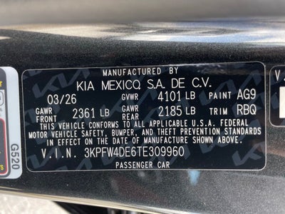 2026 Kia K4 GT-Line