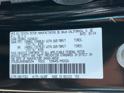 2024 Toyota Tacoma TRD Off-Road - WIRELESS CARPLAY / TONNEAU COVER