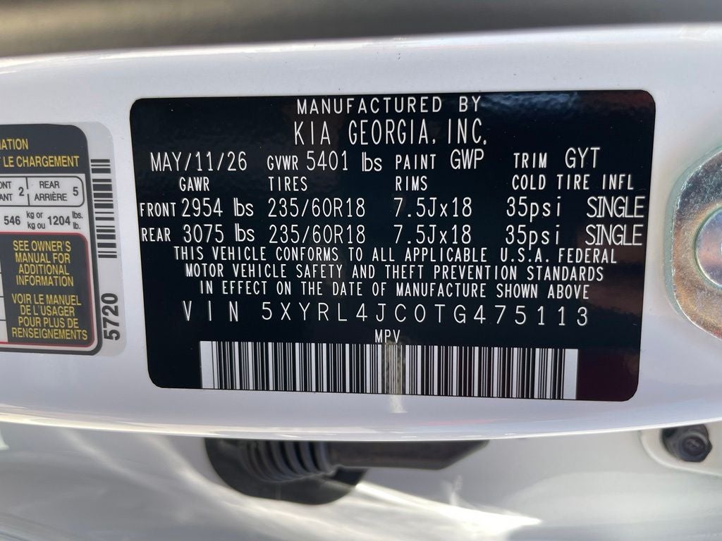 2026 Kia Sorento S