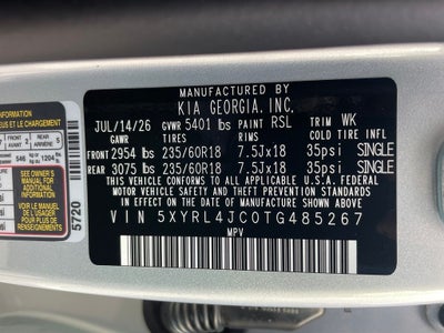 2026 Kia Sorento S
