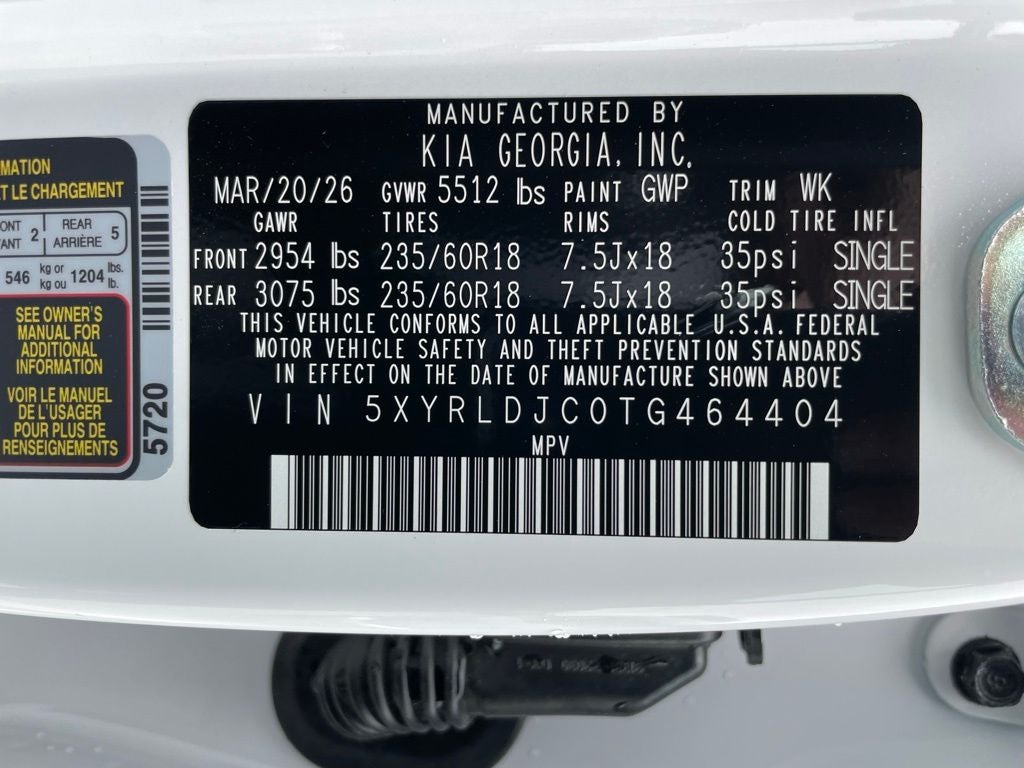 2026 Kia Sorento S
