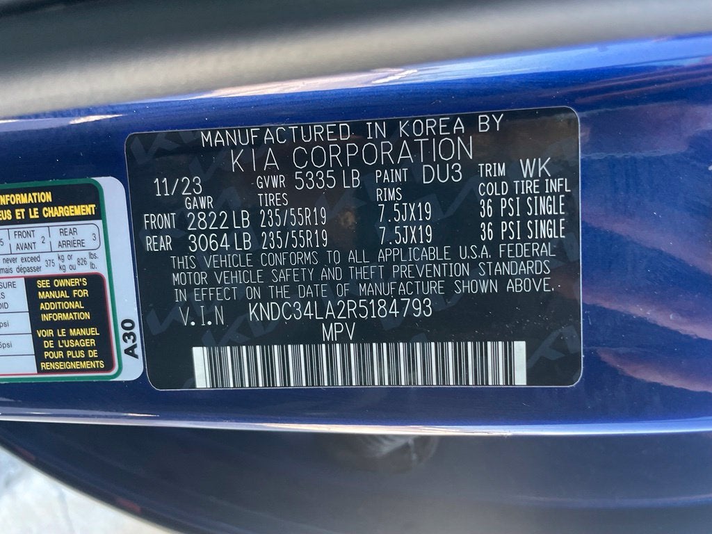 2024 Kia EV6 Wind - VENTILATED SEATS / SURROUND VIEW MONITOR