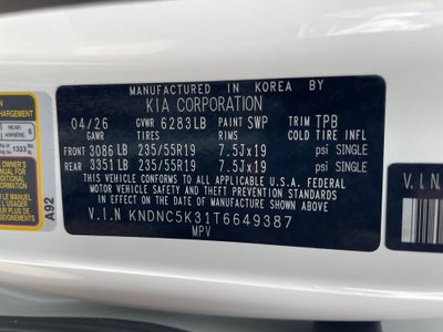 2026 Kia Carnival EX