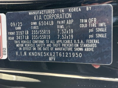2026 Kia Carnival Hybrid SX