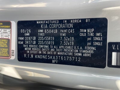 2026 Kia Carnival Hybrid SX