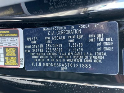 2026 Kia Carnival Hybrid SX