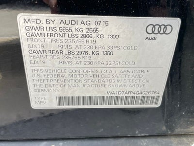 2016 Audi Q5 3.0T Prestige QUATTRO - HEATED CUP HOLDERS / PANORAMIC ROOF