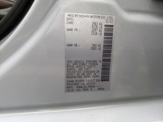 2024 Nissan Altima 2.5 SR