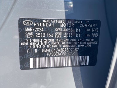2024 Hyundai Sonata SEL One Owner, Clean CarFax