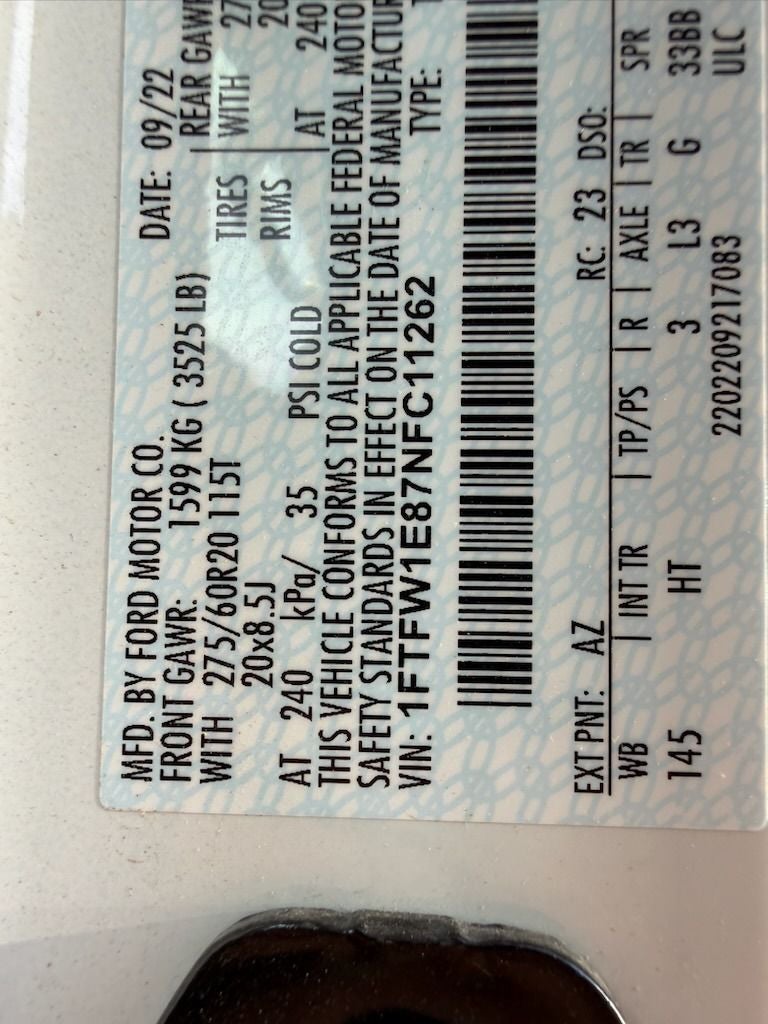 2022 Ford F-150 Lariat