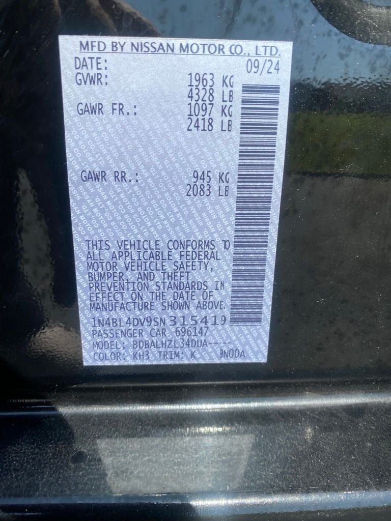 2025 Nissan Altima 2.5 SV FORD BLUE CERTIFIED - CLEAN CARFAX