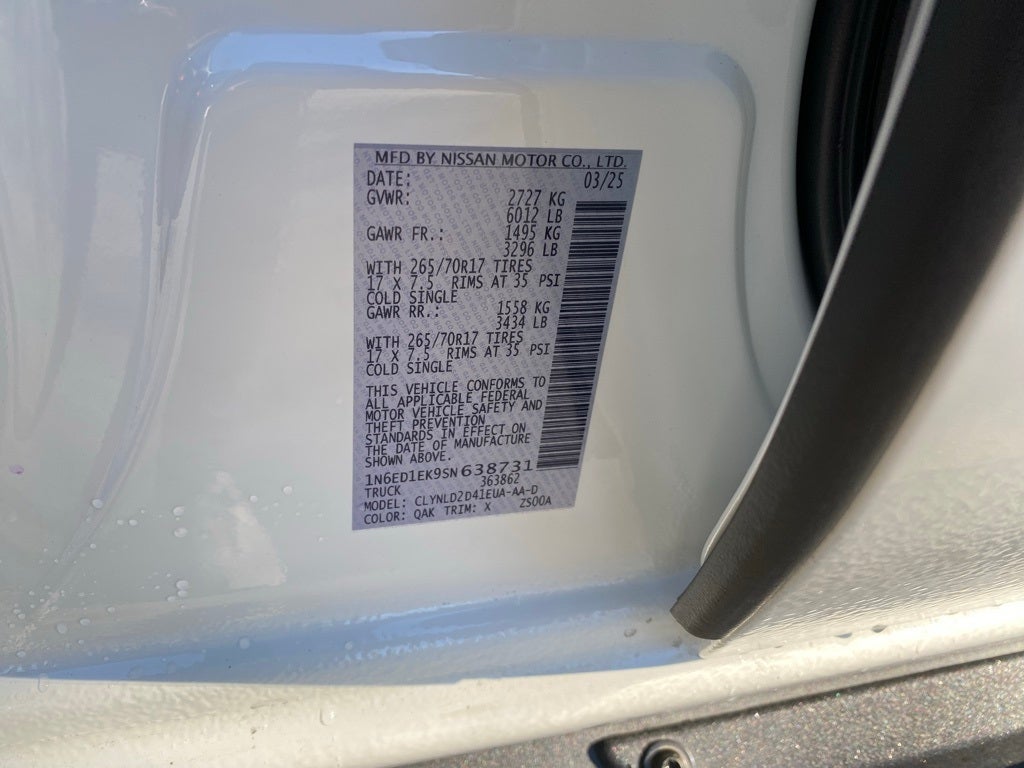 2025 Nissan Frontier PRO-4X