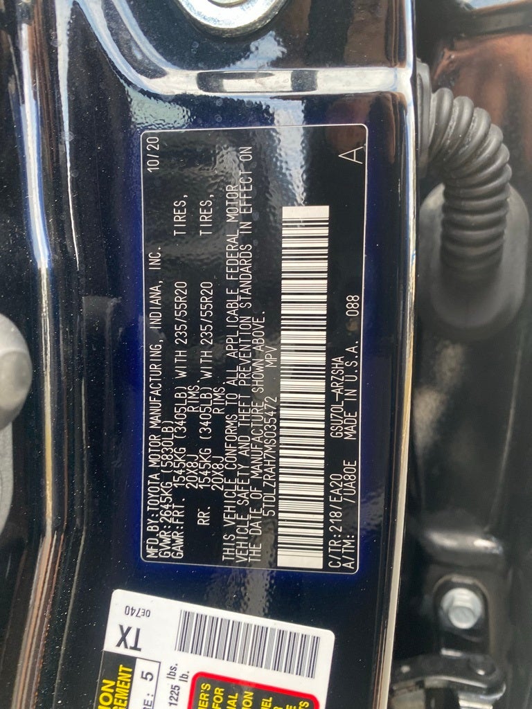 2021 Toyota Highlander XSE