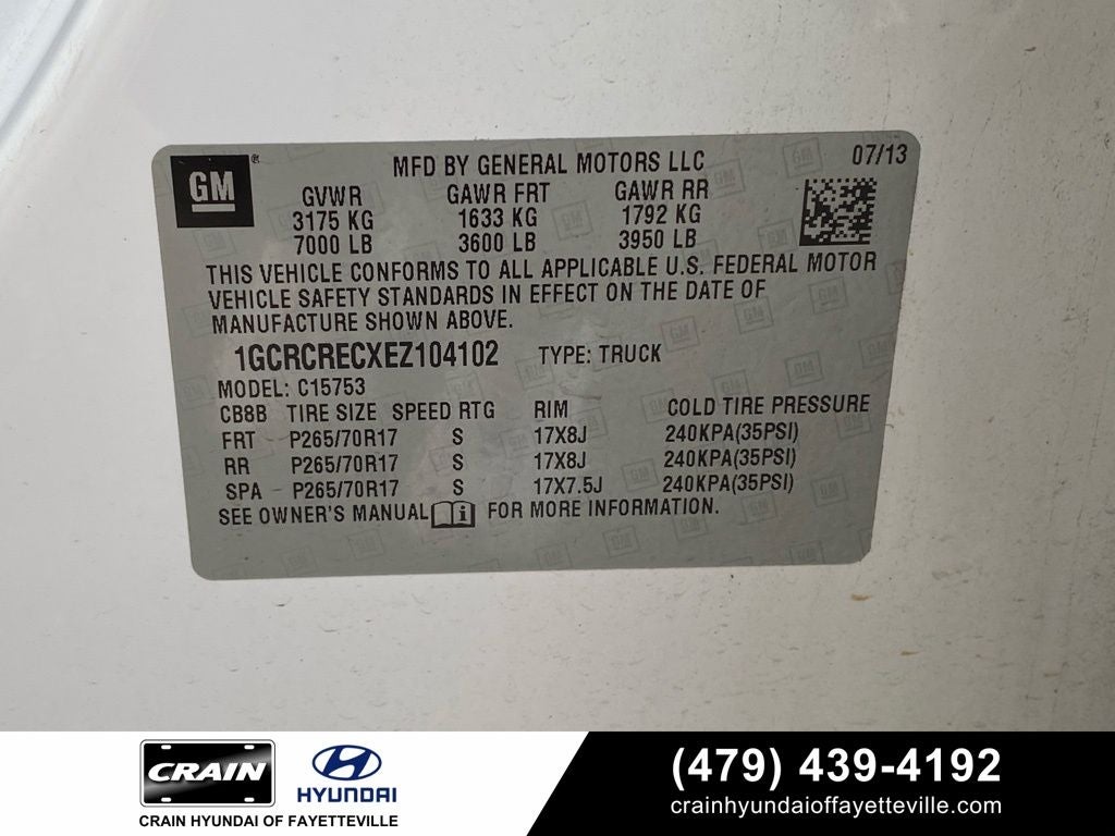 2014 Chevrolet Silverado 1500 LT LT1