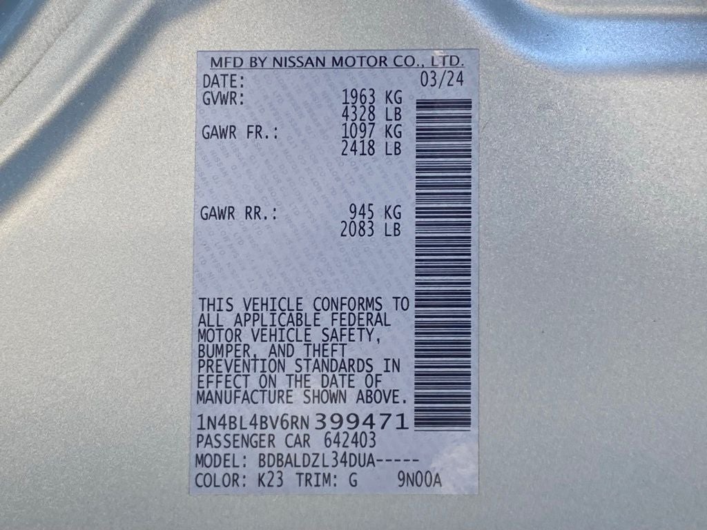 2024 Nissan Altima 2.5 S