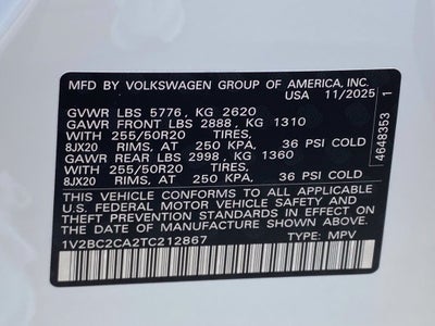 2026 Volkswagen Atlas Cross Sport SEL