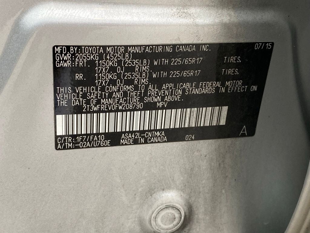 2015 Toyota RAV4 XLE