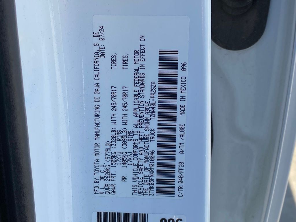 2024 Toyota Tacoma SR5