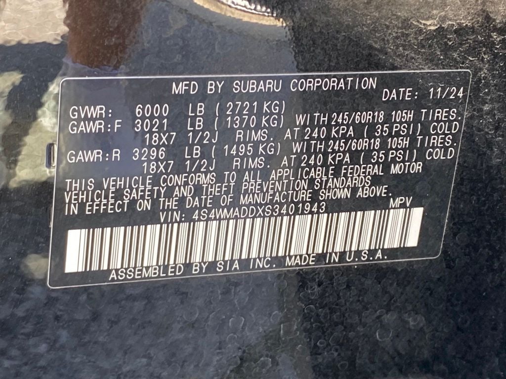 2025 Subaru Ascent Premium