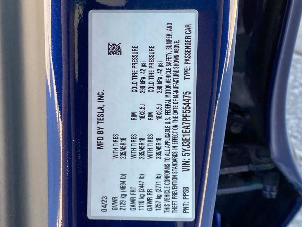 2023 Tesla Model 3 Base