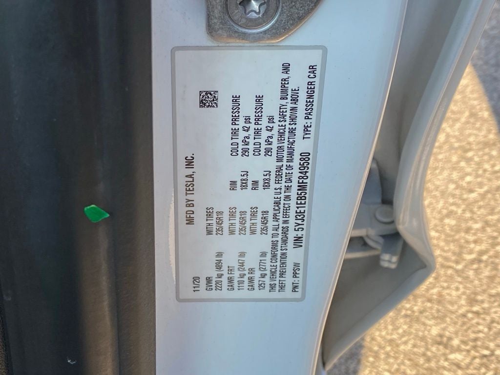 2021 Tesla Model 3 Long Range
