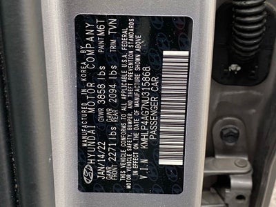 2022 Hyundai Elantra Limited