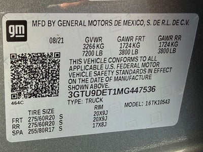 2021 GMC Sierra 1500 SLT - 4WD / CLEAN CARFAX