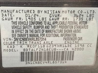 2024 Nissan Versa 1.6 SV