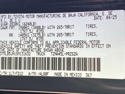 2025 Toyota Tacoma TRD Off-Road