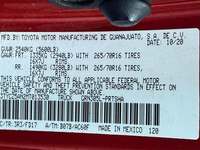 2021 Toyota Tacoma TRD Off-Road V6