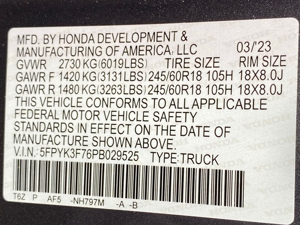 2023 Honda Ridgeline RTL-E