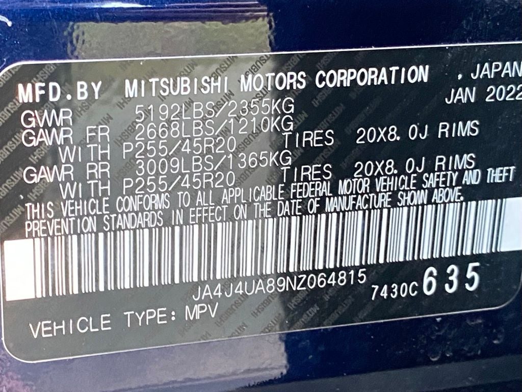 2022 Mitsubishi Outlander SE LOW MILES