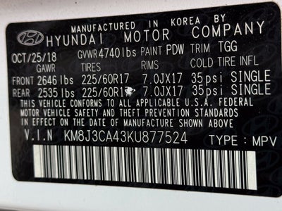 2019 Hyundai Tucson Value - AWD