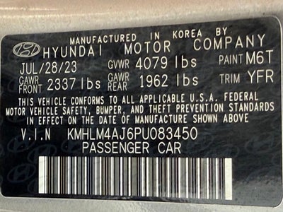 2023 Hyundai Elantra Hybrid Blue