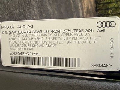 2019 Audi S5 3.0T Premium Plus quattro