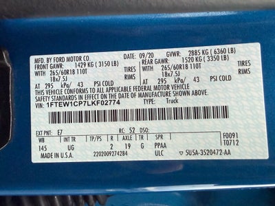 2020 Ford F-150 XLT