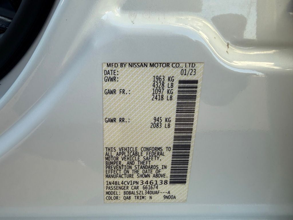 2023 Nissan Altima 2.5 SR