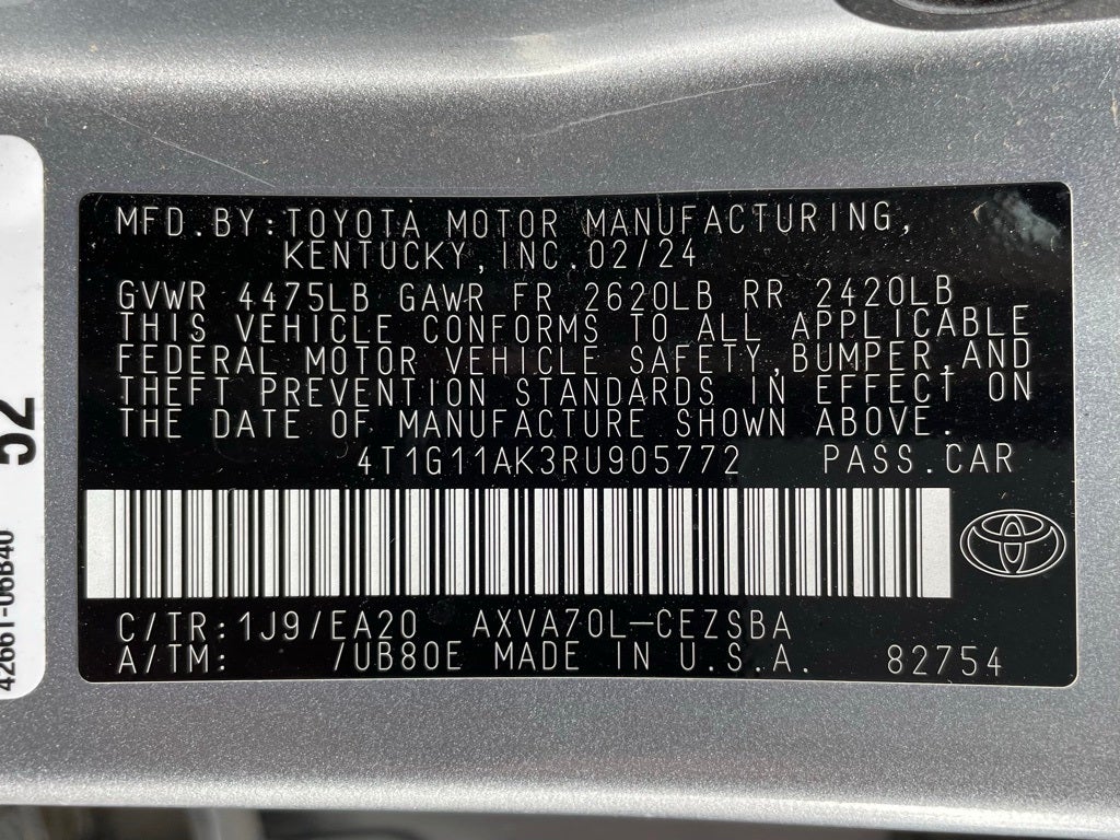2024 Toyota Camry SE