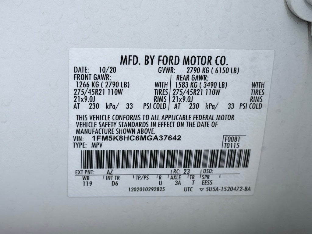 2021 Ford Explorer Platinum