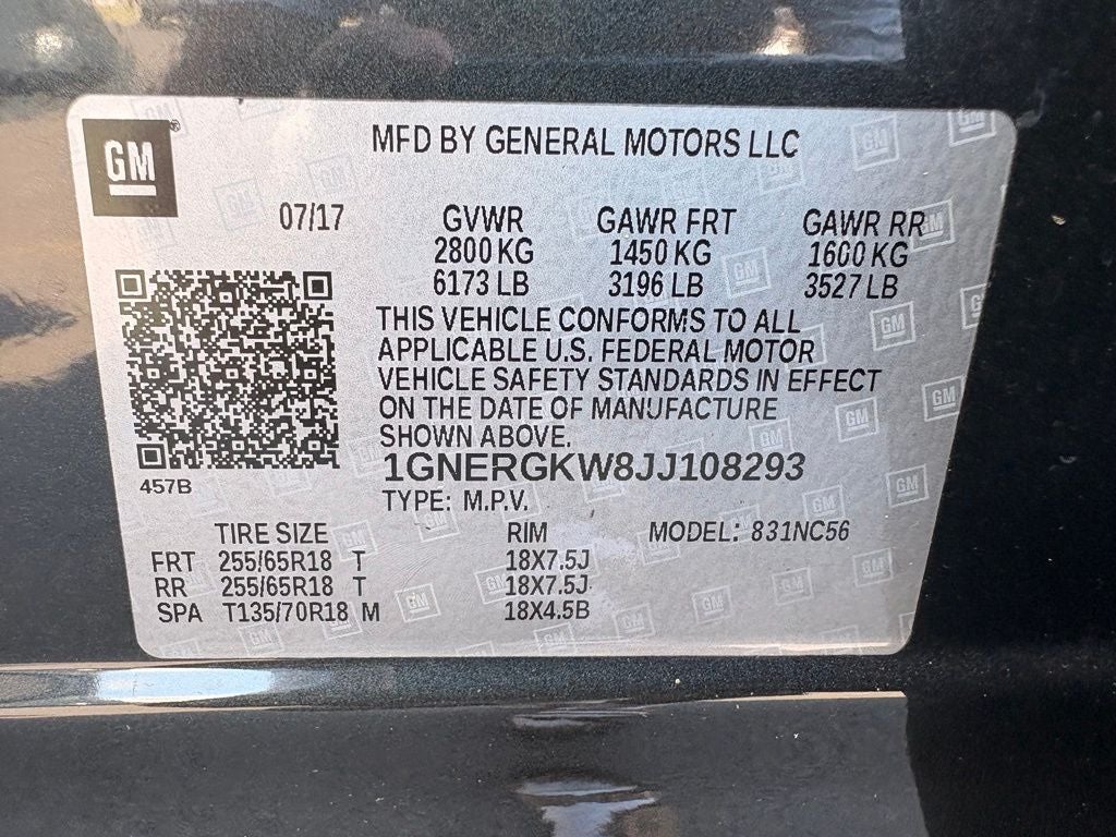 2018 Chevrolet Traverse LT Cloth w/1LT